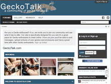 Tablet Screenshot of geckotalk.com